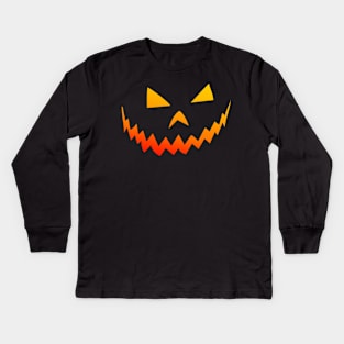 Jack O Lantern Kids Long Sleeve T-Shirt